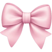 Light pink bow sticker