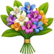 fresia bouquet  sticker