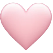 light pink heart  sticker