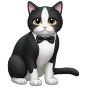 tuxedo cat wearing tuxdo sticker