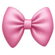 Pink bow sticker