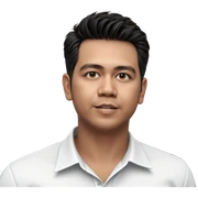 male in collared white shirt sticker