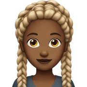 Black girl braids  sticker