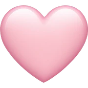 Light pink heart  sticker