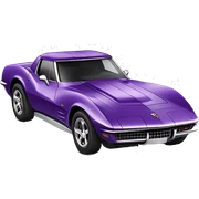 Purple corvette  sticker