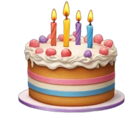 birthday cake sticker