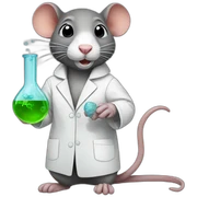 science rat sticker