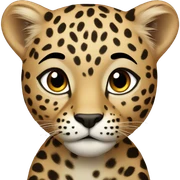 Small leopard sticker