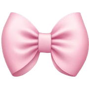 Light pink bow sticker