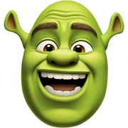 Shrek winking  sticker