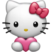 Hello kitty heart  sticker