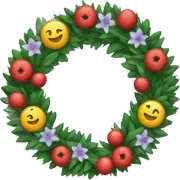 wreath  sticker