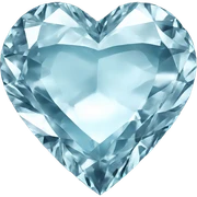 Diamond heart sticker