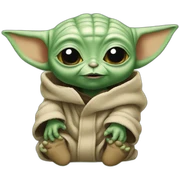 Baby Yoda hungry sticker