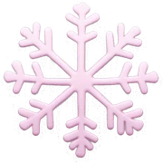 pastel pink snowflake  sticker