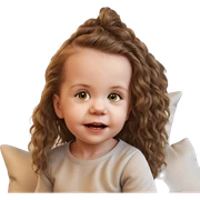 realistic portrait of girl sticker