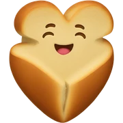 Heart shaped bread sticker