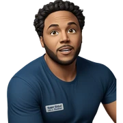 casual indoor portrait of male sticker
