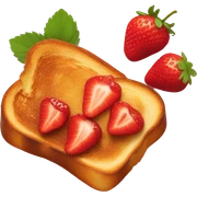 strawberry french toast sticker