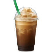 Starbuck ice coffee with ice cubes sticker