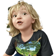 blonde girl outdoors in shirt sticker