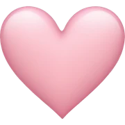 light pink heart sticker