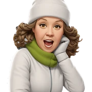 girl in snowy outfit sticker