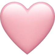 light pink heart sticker