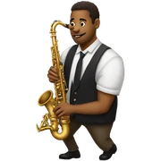 jazz saxofonist sticker