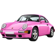 Pink Porsche  sticker