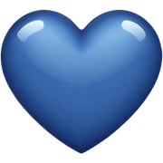 Navy blue heart  sticker