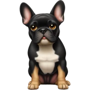 French bulldog black &tan  sticker