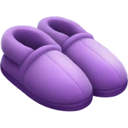 purple slippers sticker