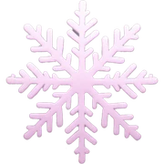pastel pink snowflake  sticker