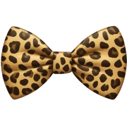 Leopard bow sticker