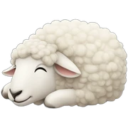 sheep sleep sticker