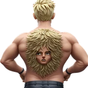 blonde male from behind pose sticker