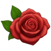Red rose sticker