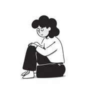 face expressing depressed emotion sticker