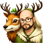 Druid nature, spirit animal sticker