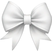 White bow  sticker