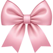 light pink ribbon bow sticker