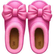 Pink Ugg slippers bows  sticker