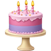 birthday cake sticker