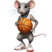 Basketball rat  sticker