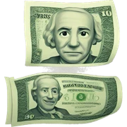 bank note sticker