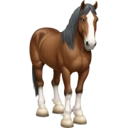 draft horse sticker