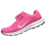 pink running shoe sticker