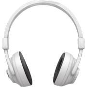 Headphones with a bow sticker