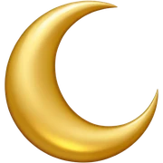 crescent moon sticker